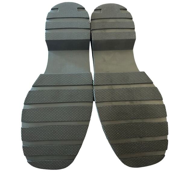 Aqua Blake Patent Square Toe Penny Loafer Chain Detail Platform Lug Sole NEW 9.5 - Picture 10 of 11